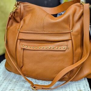 Laggo Joyce Hobo Leather Bag NWOT Multiple Pockets & Zipper